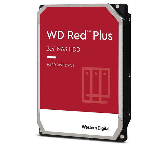 WD Red Plus 1TB 3.5" NAS HDD SATA3 5400RPM 64MB Cache CMR 24x7 180TBW ~8-bays NASware 3.0 CMR Tech 3yrs wty