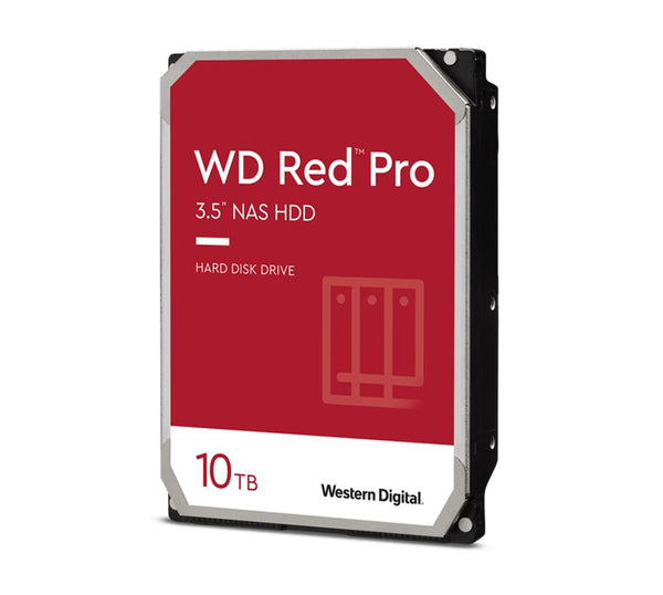 WD Red Pro 10TB 3.5' NAS HDD SATA3 7200RPM 256MB Cache 24x7 300TBW ~24-bays NASware 3.0 CMR Tech 5yrs wty ~WD100EFBX