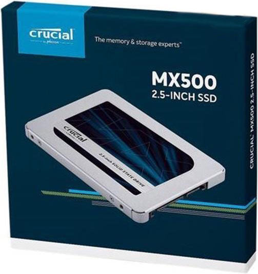 Crucial MX500 1TB 2.5" SATA SSD - 560/510 MB/s 90/95K IOPS 360TBW AES 256bit Encryption Acronis True Image Cloning 5yr