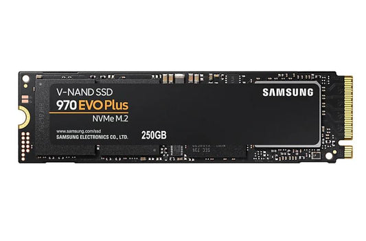 970 EVO Plus 250GB PCIe NVMe SSD MLC 3500MB/s 2300MB/s 250K/550KIOPS 150TBW 5yrs wty