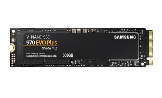 970 EVO Plus 500GB PCIe NVMe SSD MLC 3500MB/s 3200MB/s 480K/550K IOPS 300TBW 5yrs wty