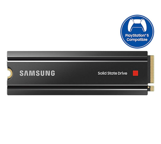 980 Pro 1TB Gen4 NVMe SSD with Heatsink 7000MB/s 5000MB/s R/W 1000K/1000K IOPS 600TBW 1.5M Hrs MTBF for PS5 5yrs Wty