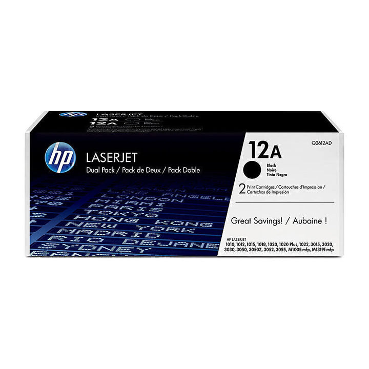 HP 12A Twin Pack Q2612AD