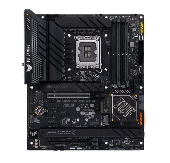 TUF GAMING Z790-PLUS D4 Intel LGA1700 ATM Motherboard 128GB, DDR4 PCIe x5, M.2x3  SATAx4  HDMI, 2.5Gb Ethernet