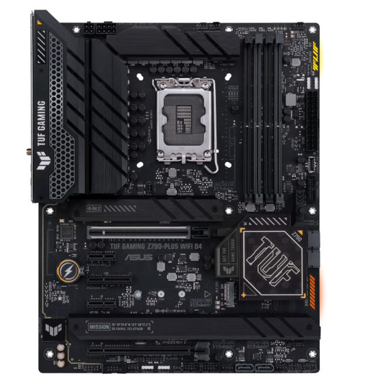 TUF GAMING Z790-PLUS WIFI D4 Intel LGA1700 ATM Motherboard 128GB, DDR4 PCIe x5, M.2x3  SATAx4  HDMI, 2.5Gb Ethernet