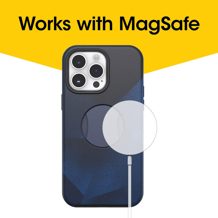 OtterBox OtterGrip Symmetry MagSafe Apple iPhone 14 Pro Max Case Blue Storm