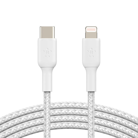 Belkin Braided Lightning to USB-C Cable 30W Fast Charge MFi-Certified