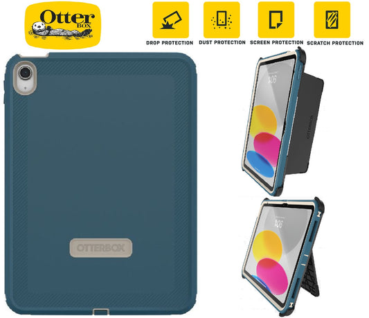 Defender Apple iPad (10.9") (10th Gen) Case Baja Beach (Blue)