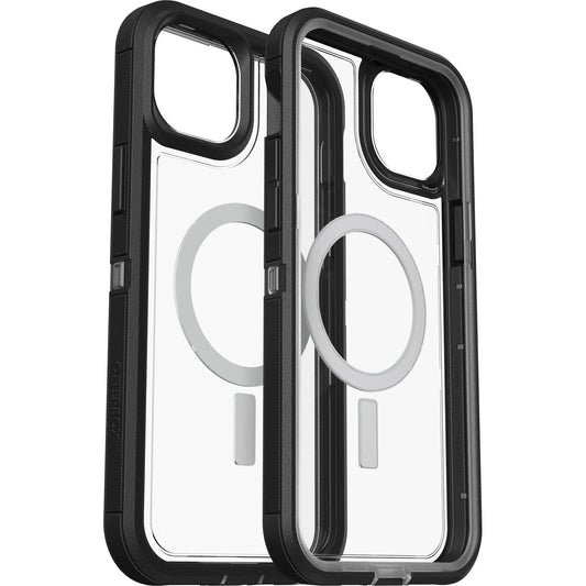 OtterBox Defender XT Clear MagSafe Apple iPhone 14 Plus Case (Clear/Black)