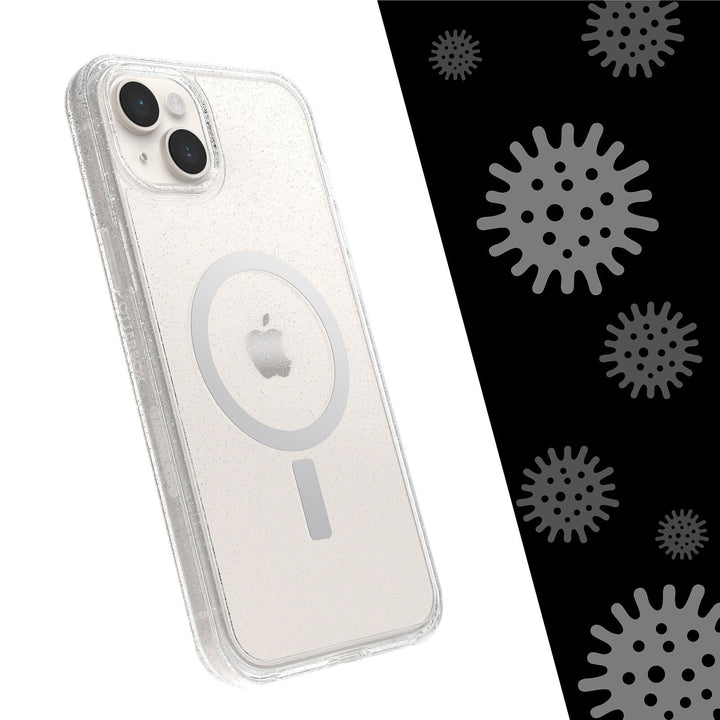 OtterBox Symmetry+ Clear MagSafe Apple iPhone 14 Plus Case Stardust (Clear Glitter)