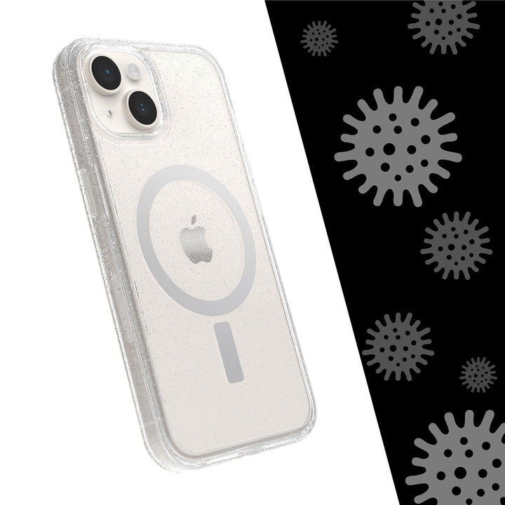 OtterBox Symmetry+ Clear MagSafe Apple iPhone 14 / iPhone 13 Case Stardust (Clear Glitter)