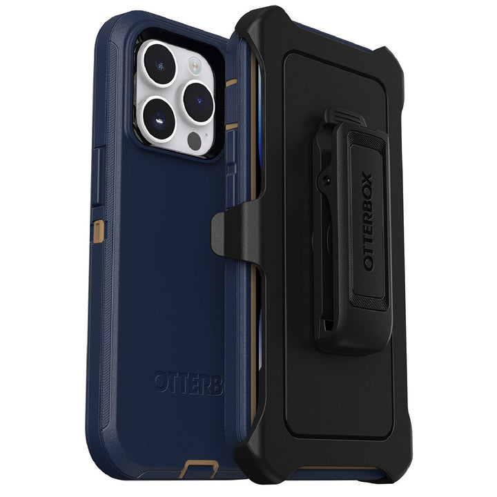 OtterBox Defender Apple iPhone 14 Pro Case Blue Suede Shoes