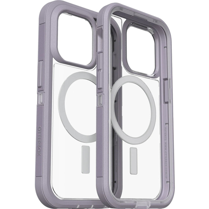 OtterBox Defender XT Clear MagSafe Apple iPhone 14 Pro Case Lavender Sky (Purple)
