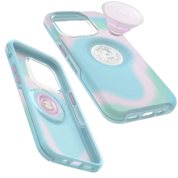 OtterBox Otter + Pop Symmetry Apple iPhone 14 Pro Case Glowing Aura(Pink)