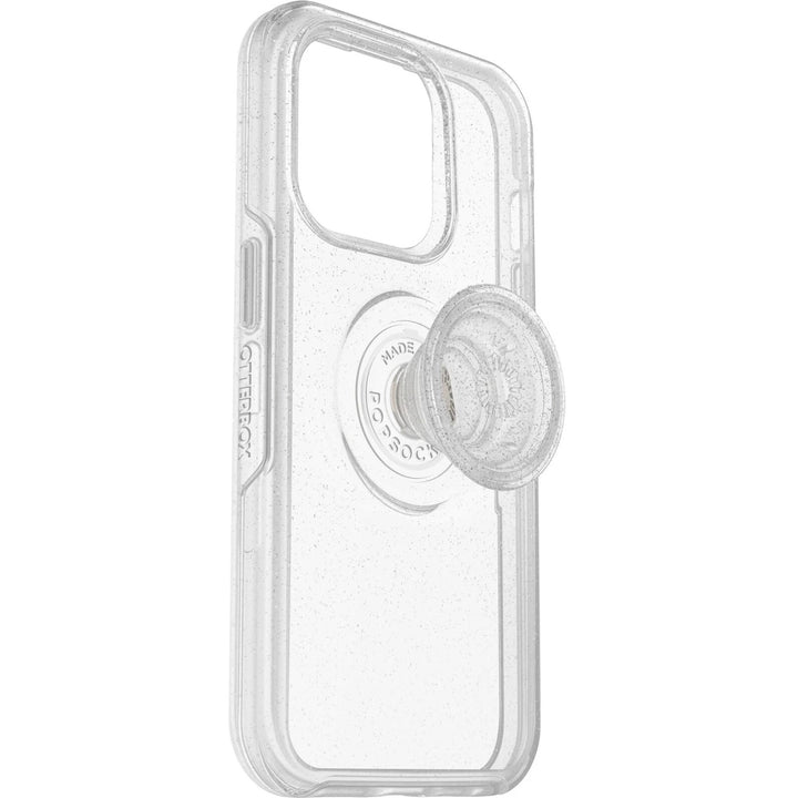 OtterBox Otter + Pop Symmetry Clear Apple iPhone 14 Pro Case Stardust Pop (Clear Glitter)