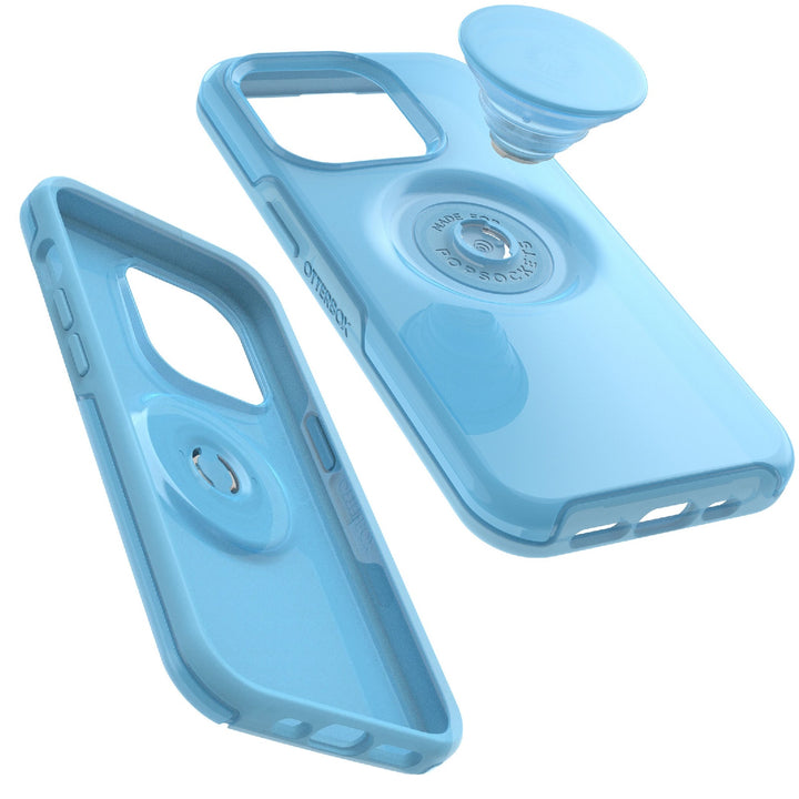 OtterBox Otter + Pop Symmetry Apple iPhone 14 Pro Case You Cyan This? (Blue)