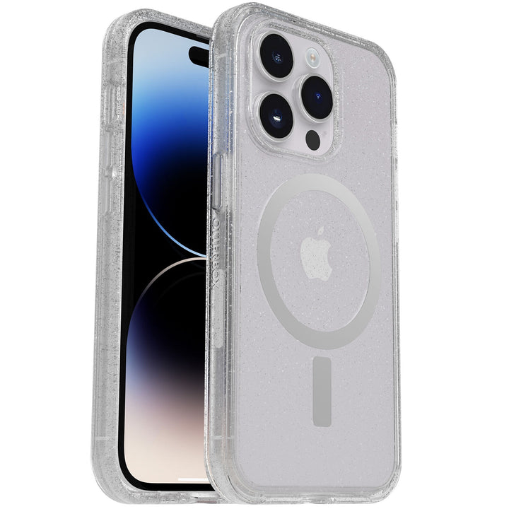 OtterBox Symmetry+ Clear MagSafe Apple iPhone 14 Pro Max Case Stardust (Clear Glitter)