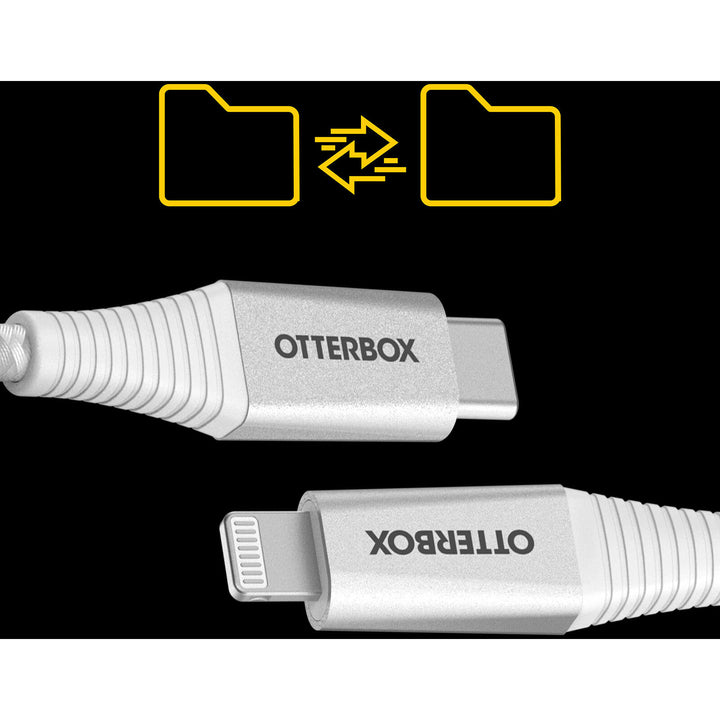 OtterBox Lightning to USB-C Fast Charge Premium Pro Cable (2M) - White