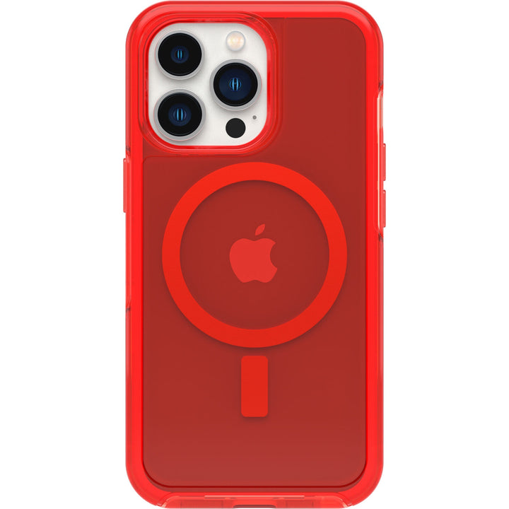 OtterBox Symmetry+ Clear MagSafe Apple iPhone 13 Pro Case In The Red