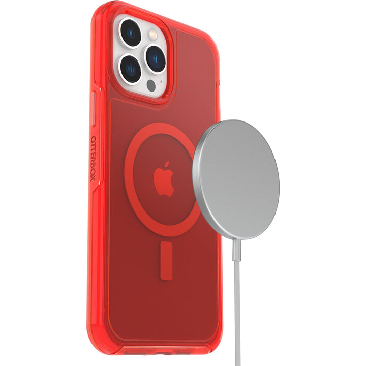 OtterBox Symmetry+ Clear MagSafe Apple iPhone 13 Pro Max / iPhone 12 Pro Max Case In The Red