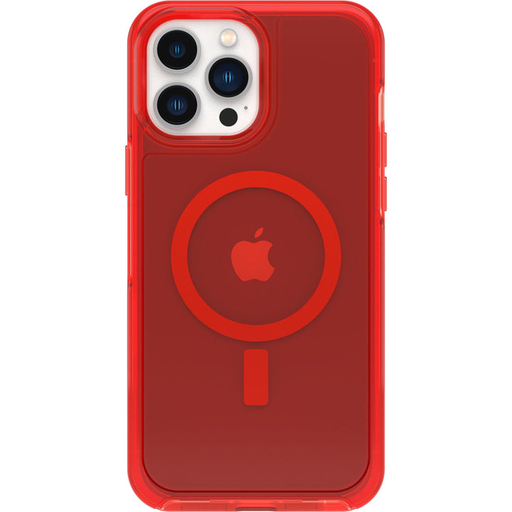 OtterBox Symmetry+ Clear MagSafe Apple iPhone 13 Pro Max / iPhone 12 Pro Max Case In The Red