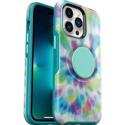 OtterBox Otter + Pop Symmetry Apple iPhone 13 Pro Case Green/Blue/Purple