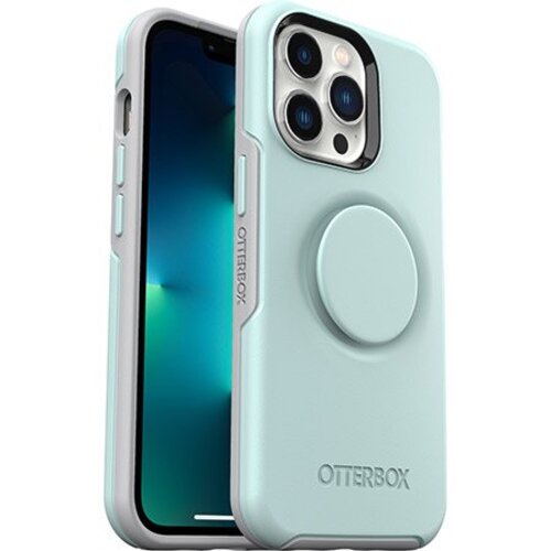 OtterBox Otter + Pop Symmetry Apple iPhone 13 Pro Case Light Teal/Grey