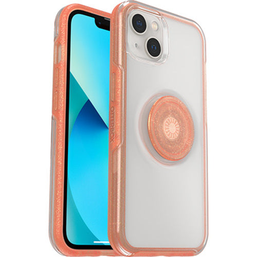 OtterBox Otter + Pop Symmetry Clear Apple iPhone 13 Case Melondramatic (Clear/Orange)