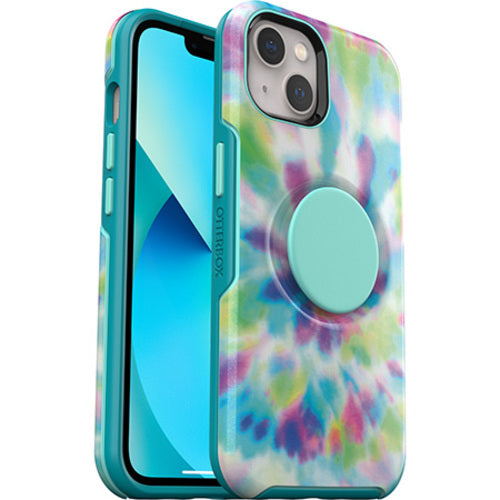 OtterBox Otter + Pop Symmetry Apple iPhone 13 Case Green/Blue/Purple