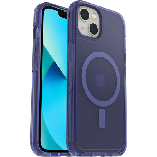 OtterBox Symmetry+ Clear MagSafe Apple iPhone 13 Case Feelin Blue