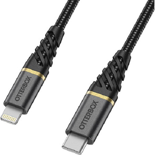 OtterBox Lightning to USB-C Fast Charge Premium Cable (1M) - Black