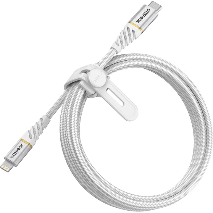 OtterBox Lightning to USB-C Fast Charge Premium Cable (2M) - White