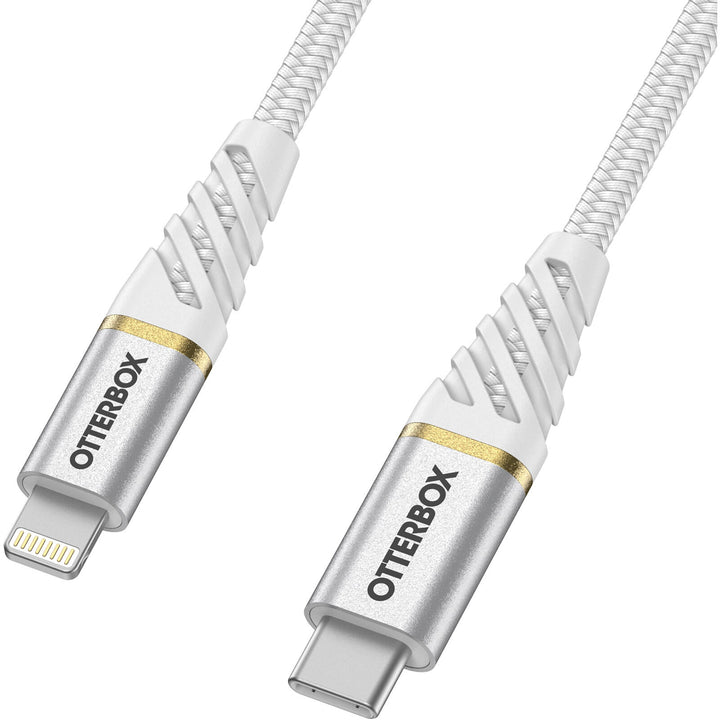 OtterBox Lightning to USB-C Fast Charge Premium Cable (2M) - White