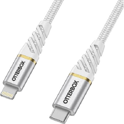 OtterBox Lightning to USB-C Fast Charge Premium Cable (1M) - White