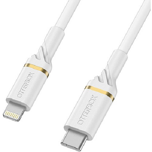 OtterBox Lightning to USB-C Fast Charge Cable (1M) - White