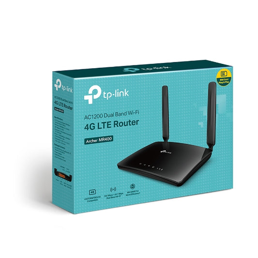 TP-Link Archer MR400 AC1200 Dual Band Wi-Fi 4G LTE Router