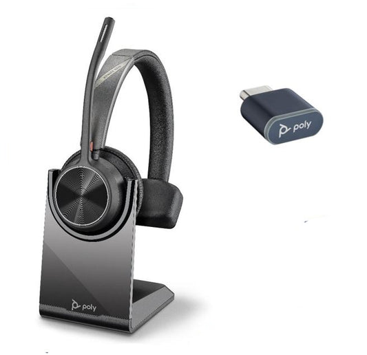 Poly Plantronics Voyager 4310 UC Headset with Charge Stand