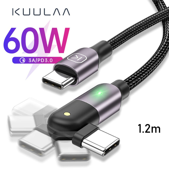 USB-C PD 60W 3A Fast Charging Cable - Aussie Gadgets
