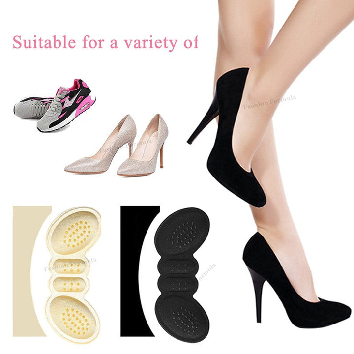 2 Pack Premium Quality Heel Liner Grip Sticker Insole Pads - Fashion Formula