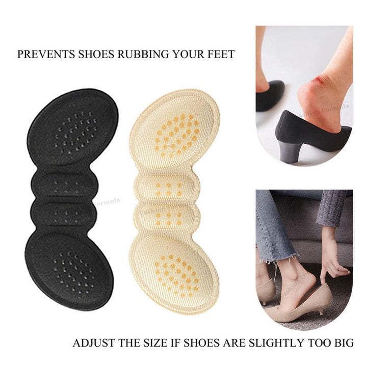 2 Pack Premium Quality Heel Liner Grip Sticker Insole Pads - Fashion Formula