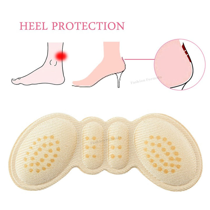 2 Pack Premium Quality Heel Liner Grip Sticker Insole Pads - Fashion Formula