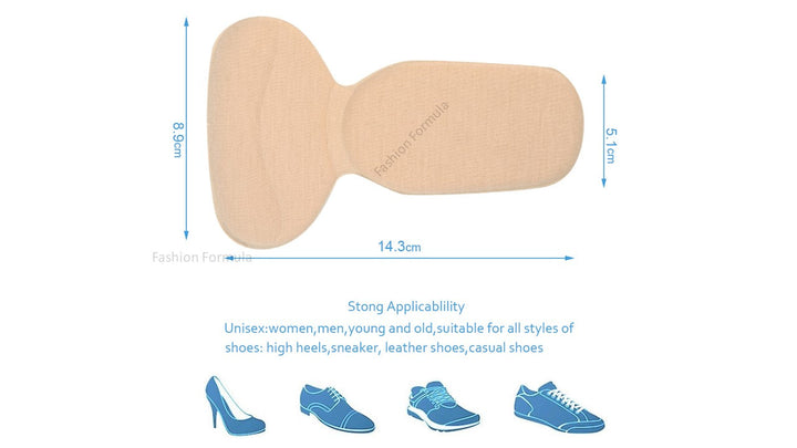 Premium Quality T-Shape High Heel Liner Grips Cushion Pad - Fashion Formula