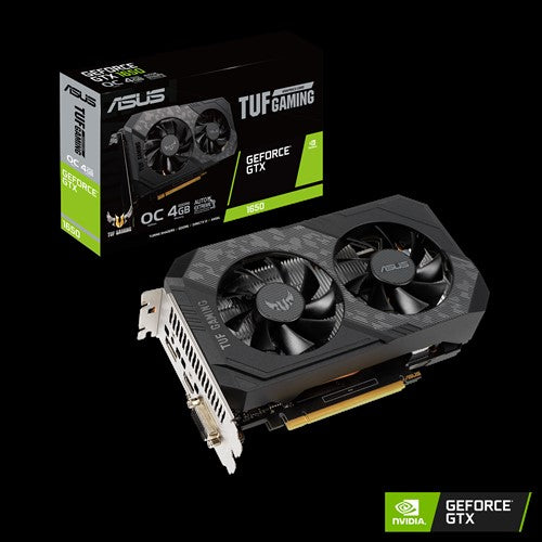 nVidia TUF-GTX1650-O4GD6-P-GAMING GTX 1650 OC Edition 4GB GDDR6, 1785 MHz Boost, nVidia Turing, Space-Grade Lube, IP5X Dust Resistant - Aussie Gadgets