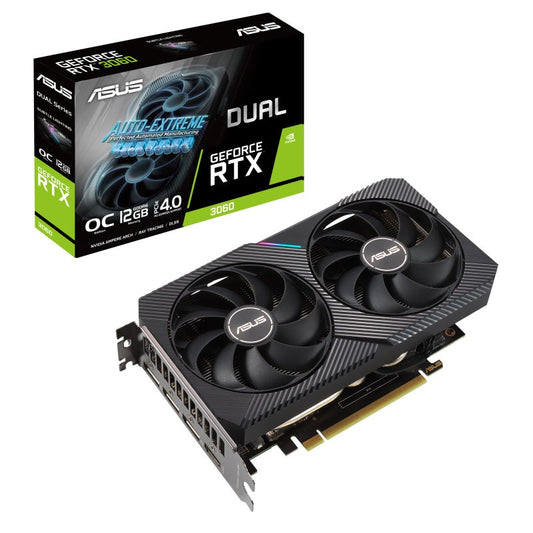 nVidia GeForce DUAL-RTX3060-O12G-V2 RTX 3060 V2 12GB GDDR6 OC Edition,1867 Mhz Boost, 1xHDMI 2.1 3xDP  1.4a (LHR) - Aussie Gadgets