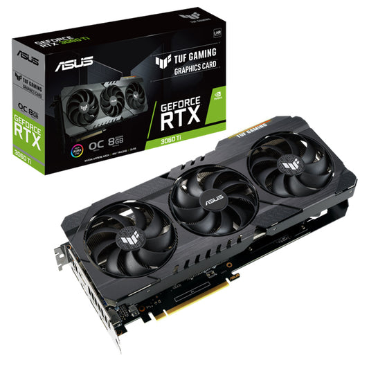 nVidia GeForce TUF-RTX3060TI-O8G-V2-GAMING RTX 3060 Ti V2 8GB GDDR6 OC Edition, 2xHDMI 3xDP mpere SM, 2nd RT Cores, 3rd Gen Tensor Co - Aussie Gadgets