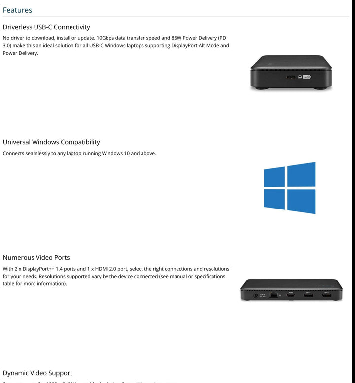 10-in-1 USB-C 85W PD 4k Triple Display Docking Station - Aussie Gadgets