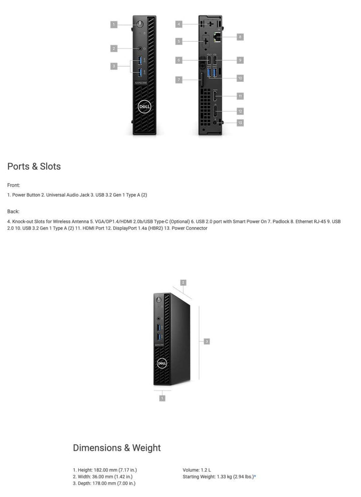 OptiPlex 3000 i5-12500T 16GB DDR4 256GB SSD - Aussie Gadgets