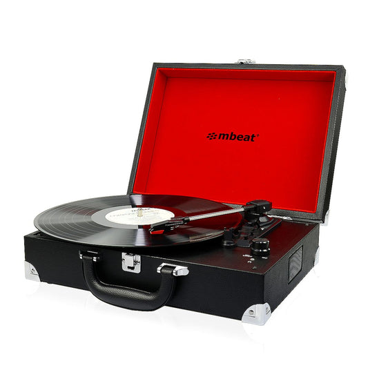 mbeat Retro Briefcase-styled USB Turntable Player
